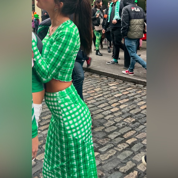 Green Matching Skirt Set - Picture 8 of 8